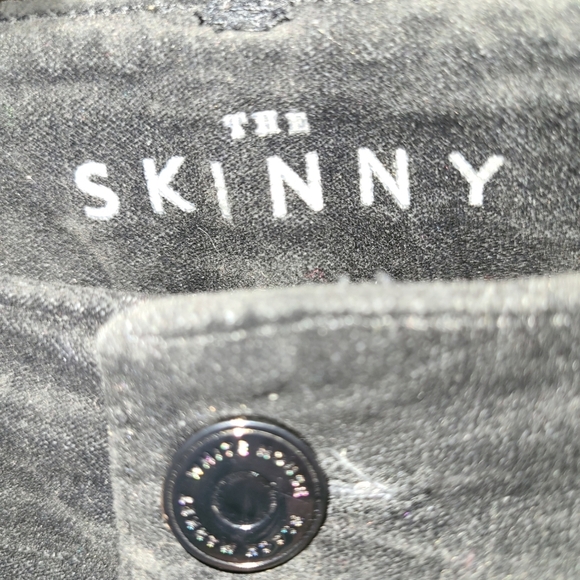 White House Black Market Velvet Black Pants the Skinny size 4 pants NWT - Picture 4 of 5